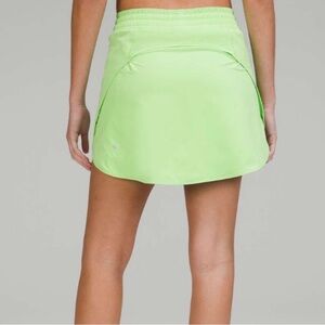 Lululemon Hotty Hot Hr Skirt Long Neon Lime
